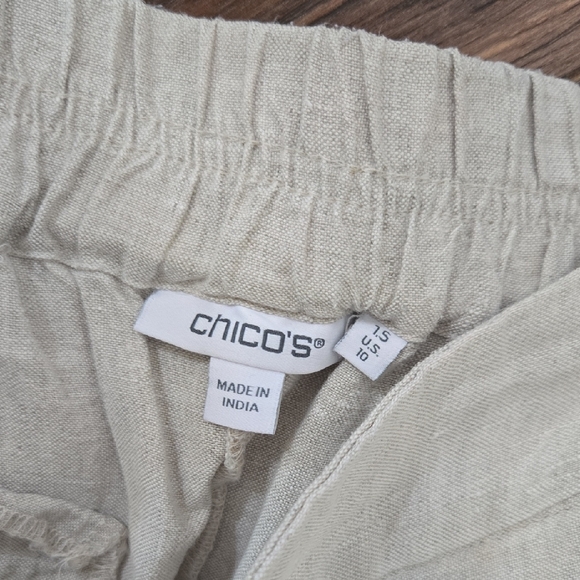 Chico's Cropped Slim Straight Pants — Light Taupe - Picture 4 of 4